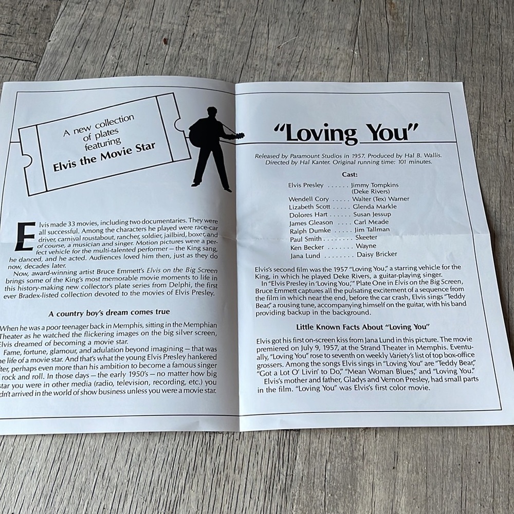 Elvis Presley Loving You Plate - Picture 8 of 9